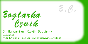 boglarka czvik business card